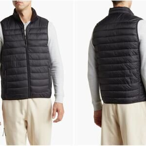 Hawke & Co NWT Black Down Packable Vest Size M